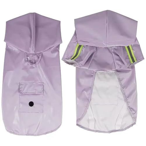 Sommer Hundekleidung Reflektierender Haustier-Regenmantel, Hundekleidung, Wasserdichter Umhang Für Den Außenbereich-lila-4XL Sommer Hundekleidung Reflektierender Haustier-Regenmantel, Hundekleidung, Wasserdichter Umhang Für Den Außenbereich-lila-4XL von YLCYDLYU