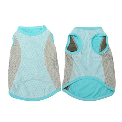 Sommer Hundekleidung Sommer Haustier Hund Kleidung Atmungsaktive Reflektierende Weste-Blau-XL Sommer Hundekleidung Sommer Haustier Hund Kleidung Atmungsaktive Reflektierende Weste-Blau-XL von YLCYDLYU