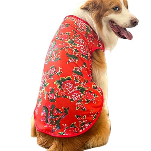 Sommer Hundekleidung Sommer Hund Niedlich Gedruckt Atmungsaktive Dünne Mode Weste Kleidung-Rot-XXL Sommer Hundekleidung Sommer Hund Niedlich Gedruckt Atmungsaktive Dünne Mode Weste Kleidung-Rot-XXL von YLCYDLYU