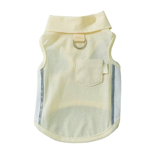 Sommer Hundekleidung Sommer Welpenkleidung Dünne Weste Mit Leine-Gelb-XL Sommer Hundekleidung Sommer Welpenkleidung Dünne Weste Mit Leine-Gelb-XL von YLCYDLYU