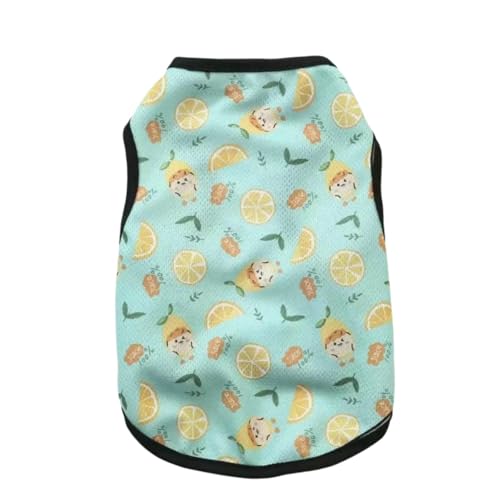 Sommer Hundekleidung Süßes Haustier-Hundekleidung, Atmungsaktives Weste-T-Shirt-Grün-M Sommer Hundekleidung Süßes Haustier-Hundekleidung, Atmungsaktives Weste-T-Shirt-Grün-M von YLCYDLYU