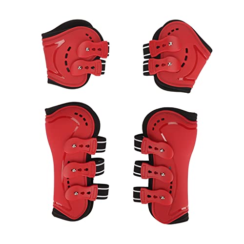 YLSZHY Gamaschen für die Vorder- und Hinterbeine des Pferdes, Stoßdämpfung, Leichter Gliedmaßenschutz und Unterstützende Sportstiefel für Ausdauer-Spring-Showtraining, Pferdeausrüstung von YLSZHY