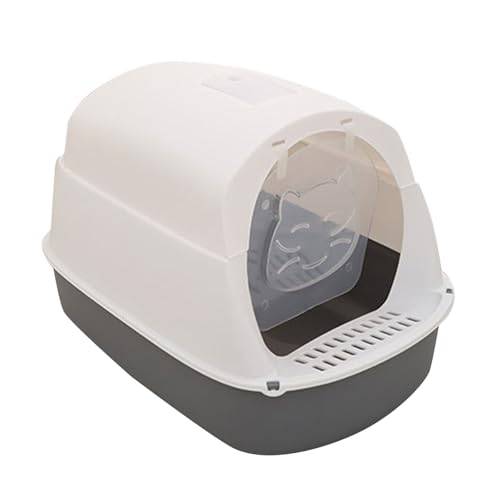 YLSZHYR Geschlossene Katzentoilette, Geruchsdicht, Kratzfest, Kätzchen-Toilettenbox, Katzentöpfchen für Den Innenbereich, Grau, Indoor-Welpentrainings-Toilette, Katzentöpfchen, Toiletten-Trainingsset YLSZHYR Geschlossene Katzentoilette, Geruchsdicht, Kratzfest, Kätzchen-Toilettenbox, Katzentöpfchen für Den Innenbereich, Grau, Indoor-Welpentrainings-Toilette, Katzentöpfchen, Toiletten-Trainingsset von YLSZHYR
