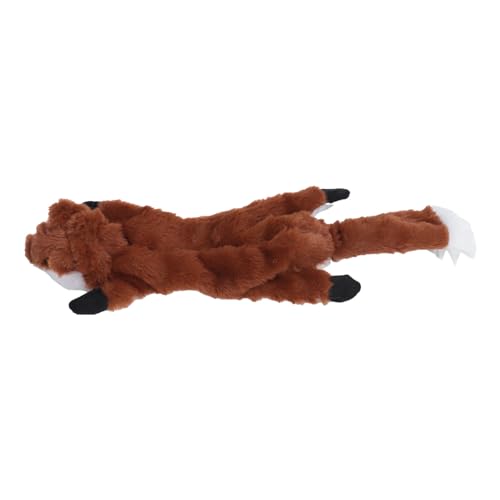 YLSZHYR Haustier-Kauplüschspielzeug, Interaktives Quietschspielzeug, Weiche, Bissfeste Zähne, Kauspielzeug für Hunde und Katzen, Quietschspielzeug, Interaktives Spielzeug für Hunde(Dunkelbraun) von YLSZHYR