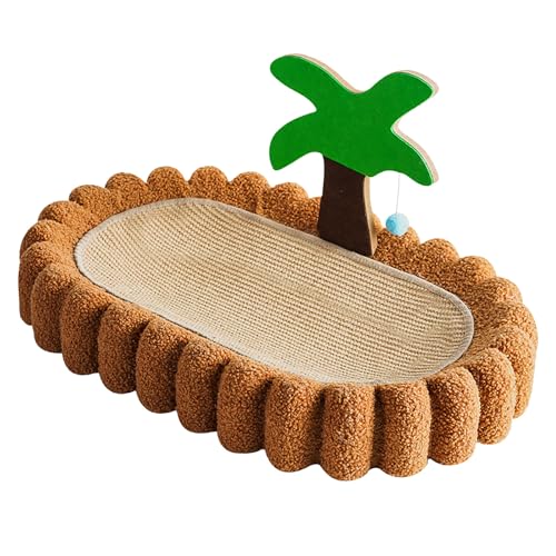 YLSZHYR Katzenkratzbett, Kokosnussbaum-Dekoration, Katzenkratzunterlage, Abriebfestes Sisal-Haustierkratzer-Loungebett für zu Hause, Katzenbetten für Hauskatzen mit Kratzflächen YLSZHYR Katzenkratzbett, Kokosnussbaum-Dekoration, Katzenkratzunterlage, Abriebfestes Sisal-Haustierkratzer-Loungebett für zu Hause, Katzenbetten für Hauskatzen mit Kratzflächen von YLSZHYR