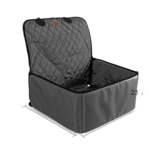 Hundedecke Auto Rückbank 2-in-1-wasserdichte Oxford-Haustierträger, Hunde-Autositzbezug, zusammenklappbare Hängemattenmatte, for Tragen von Hunden, Katzen, Transport, Sicherheitsgurt, Kissen 975 (Col von YMYGCC