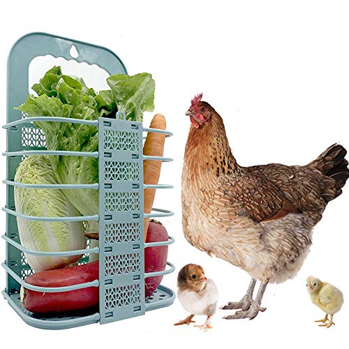 YMZ Kaninchen-Heu-Futterstation zum Aufhängen, faltbar, für Hühner, Futterkorb, Rahmen von YMZ