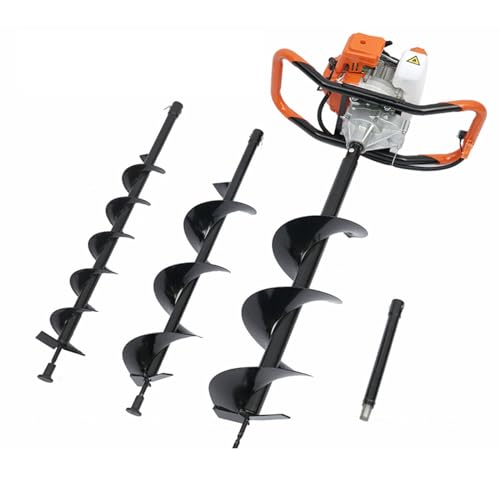 YNAADYH Power Auger Pfostenlochbagger 72cc, 2-Takt Pfostenbagger für Zaun Gas angetriebene Erde 2.3Hp Auger Pfostenlochbagger Bohrer Bodenbohrer mit 4, 6, 8 Zoll Bits für Graben Von Pflanzen YNAADYH Power Auger Pfostenlochbagger 72cc, 2-Takt Pfostenbagger für Zaun Gas angetriebene Erde 2.3Hp Auger Pfostenlochbagger Bohrer Bodenbohrer mit 4, 6, 8 Zoll Bits für Graben Von Pflanzen von YNAADYH