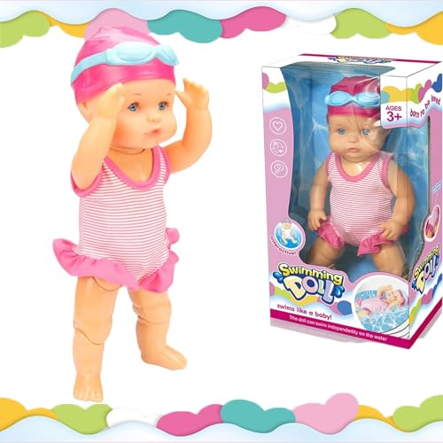 YNGWVHKET Elektrische Kinderpuppe – wasserdicht, beweglicher Begleiter für Pool und Badewanne, Lernspielzeug, Geburtstagsgeschenk für Jungen und Mädchen. YNGWVHKET Elektrische Kinderpuppe – wasserdicht, beweglicher Begleiter für Pool und Badewanne, Lernspielzeug, Geburtstagsgeschenk für Jungen und Mädchen. von YNGWVHKET