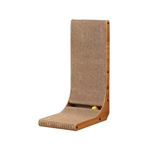 Kratzbrett Katze Groß L Förmige Kratzpappe für Katzen 43 x 30 x 68 cm Hochdichtes Verschleißfestes Kratzmöbel mit Katzenspielzeug Katzenkratzbrett für Wand und Ecke Kratzbrett Katze Groß L Förmige Kratzpappe für Katzen 43 x 30 x 68 cm Hochdichtes Verschleißfestes Kratzmöbel mit Katzenspielzeug Katzenkratzbrett für Wand und Ecke von YNOYMO