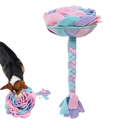YNPQTDS Hund Snuffle Matte, Snuffle Matte - Rose Blumen schnüffeln Matte Hundefutterspender - Interaktives Fütterungsspielspielzeug, Haustierschnüffel -Pad für Trainingsfutterfähigkeiten von YNPQTDS