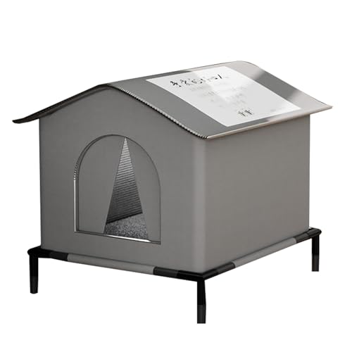 YNPQTDS Katzenhaus für den Außenbereich, wasserdicht, erhöht, isoliert, erhöhte Füße, streunende Katze, Unterschlupf, Oxford-Stoff, Schwamm, bequeme Installation für streunende Wildkatzen, 36 x 36 x YNPQTDS Katzenhaus für den Außenbereich, wasserdicht, erhöht, isoliert, erhöhte Füße, streunende Katze, Unterschlupf, Oxford-Stoff, Schwamm, bequeme Installation für streunende Wildkatzen, 36 x 36 x von YNPQTDS