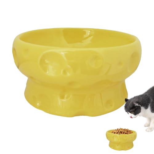 YNPQTDS Katzennapf - Kompakter Futter- & Wassernapf,Erhöhter Rutschfester Keramik Napf In Käseform Für Küche Trocken- & Nassfutter Kätzchen Und Hunde Zuhause YNPQTDS Katzennapf - Kompakter Futter- & Wassernapf,Erhöhter Rutschfester Keramik Napf In Käseform Für Küche Trocken- & Nassfutter Kätzchen Und Hunde Zuhause von YNPQTDS