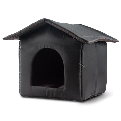 YNPQTDS Katzenschutz für draußen, Katzenhaus im Freien, Kältesichere, warme Wohnung für Welpen, Winter-Haustierhöhle, Schlafhaus für Wilde und streunende Katzen, Outdoor-Katzen YNPQTDS Katzenschutz für draußen, Katzenhaus im Freien, Kältesichere, warme Wohnung für Welpen, Winter-Haustierhöhle, Schlafhaus für Wilde und streunende Katzen, Outdoor-Katzen von YNPQTDS