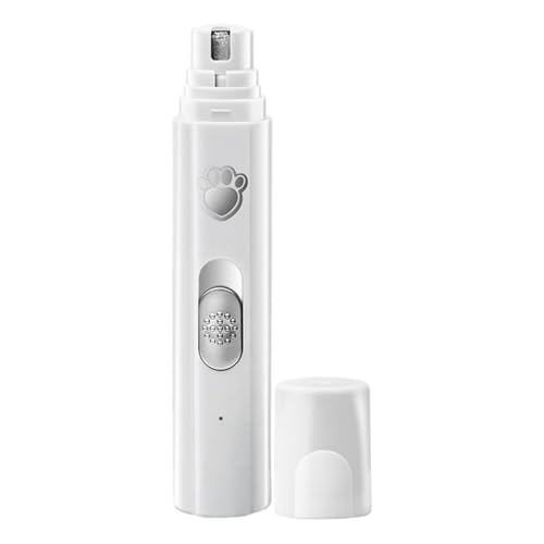 YNPQTDS Nagelgrinder Für Hunde,USB Aufladbarer Trimmer Für Katzen - 2 Geschwindigkeiten Tiernagelpflegegerät Mit 500mAh Akku Für Alle Größen von YNPQTDS