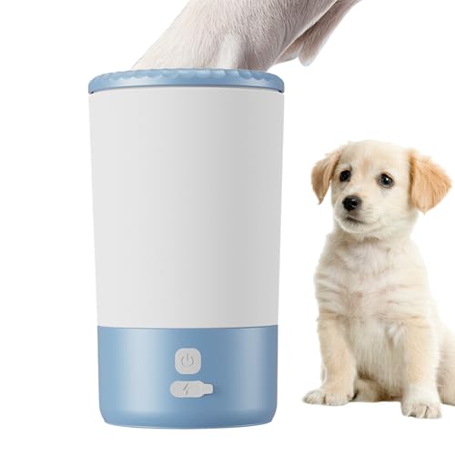 YNPQTDS Pfotenwascher für große Hunde – Automatische Waschmaschine für Hundefuß – Elektrisches Katzenpfoten-Reinigungsgerät für Kätzchen, Welpen, Spaziergänge, Rasen, Hinterhof, Garten, Haus YNPQTDS Pfotenwascher für große Hunde – Automatische Waschmaschine für Hundefuß – Elektrisches Katzenpfoten-Reinigungsgerät für Kätzchen, Welpen, Spaziergänge, Rasen, Hinterhof, Garten, Haus von YNPQTDS