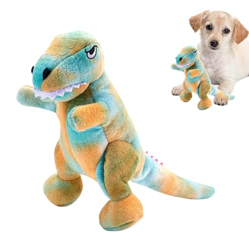 YNPQTDS Plüsch-Dinosaurier-Hundespielzeug, quietschendes Dinosaurier-Hundespielzeug | Interaktives Plüschtier-Haustierspielzeug mit Quietscher,Bissfestes Haustierzubehör, Zahnreinigungsspielzeug für YNPQTDS Plüsch-Dinosaurier-Hundespielzeug, quietschendes Dinosaurier-Hundespielzeug | Interaktives Plüschtier-Haustierspielzeug mit Quietscher,Bissfestes Haustierzubehör, Zahnreinigungsspielzeug für von YNPQTDS
