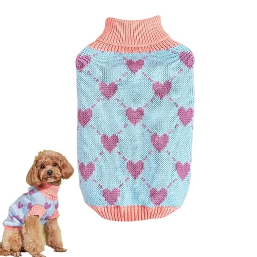 YNPQTDS Pullover für kleine Hunde, Pullover für kleine Hunde - Hundepullover Warme Kleidung,Wintermantel-Strickpullover, Katzenpullover, Herz-Hundekleidung, Rollkragenpullover für kleine Katzen und YNPQTDS Pullover für kleine Hunde, Pullover für kleine Hunde - Hundepullover Warme Kleidung,Wintermantel-Strickpullover, Katzenpullover, Herz-Hundekleidung, Rollkragenpullover für kleine Katzen und von YNPQTDS