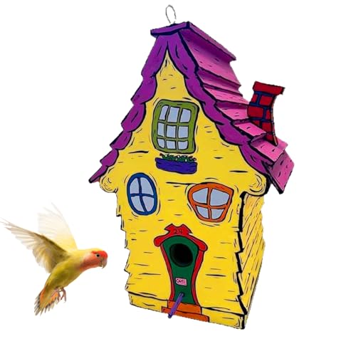 YNPQTDS Vogelhaus aus Holz, niedliches Vogelhaus | Habitat handgefertigt Kolibris für Naturbildung, Freizeit, Senioren, Dekoration für Garten, Hochzeit YNPQTDS Vogelhaus aus Holz, niedliches Vogelhaus | Habitat handgefertigt Kolibris für Naturbildung, Freizeit, Senioren, Dekoration für Garten, Hochzeit von YNPQTDS