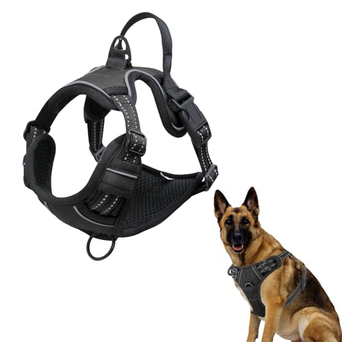 Hundegeschirr Grosse Hunde Anti Zug Hundegeschirr Verstellbare Geschirr Hund Reflektierend Atmungsaktiv Geschirr Hunde Verstellbar und Einstellbar Geschirr Hund Groß Hundegeschirr ohne Zug Hundegeschirr Grosse Hunde Anti Zug Hundegeschirr Verstellbare Geschirr Hund Reflektierend Atmungsaktiv Geschirr Hunde Verstellbar und Einstellbar Geschirr Hund Groß Hundegeschirr ohne Zug von YNR