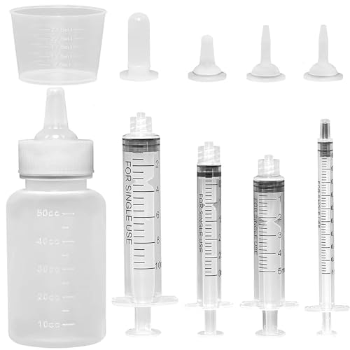 YOBOKO Aufzuchtflasche Haustier Flasche Hund Katze Kapsel Tablette Pillendose Druckknopf Spritze Fütterung Sauger Nippel Feeder für Welpen Hund Katze oder andere Haustiere (Bottle+Push Pacifier) YOBOKO Aufzuchtflasche Haustier Flasche Hund Katze Kapsel Tablette Pillendose Druckknopf Spritze Fütterung Sauger Nippel Feeder für Welpen Hund Katze oder andere Haustiere (Bottle+Push Pacifier) von YOBOKO
