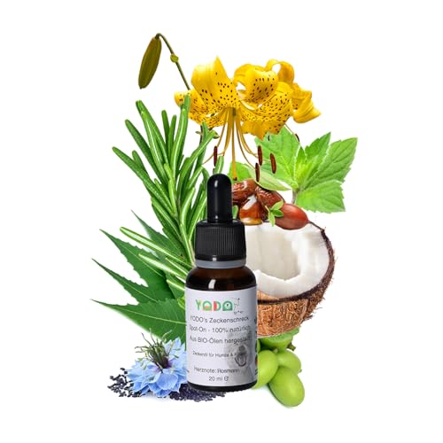 YODO’s Zeckenschreck, 100% natürlicher Zeckenschutz, Zeckenöl für Hunde und Katzen zur Zeckenabwehr aus 7 hochwertigen Bio-Ölen hergestellt, 20ml Rosmarin YODO’s Zeckenschreck, 100% natürlicher Zeckenschutz, Zeckenöl für Hunde und Katzen zur Zeckenabwehr aus 7 hochwertigen Bio-Ölen hergestellt, 20ml Rosmarin von YODO