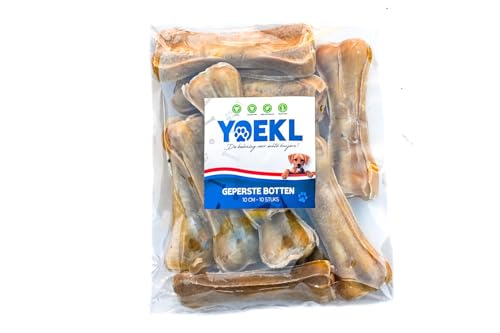 YOEKL Kauknochen gepresst | Hundekauknochen | 10 cm 10 Stücke von YOEKL