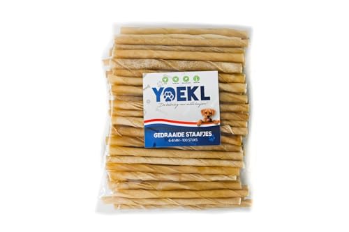 YOEKL gedrehte Kaurollen | Hundesnack | Kausticks | 6-8mm - 100 Stücke von YOEKL