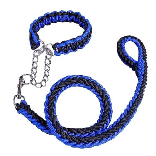 Handgefertigte geflochtene Hundeleine und Halsband für Training, langlebige Hundeleine mit starkem Kletterseil von YOFAPA
