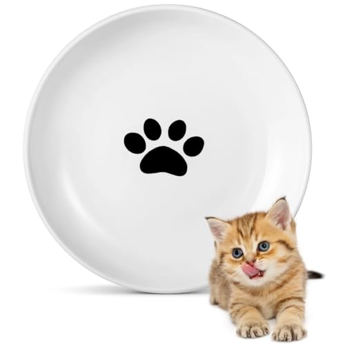 Peppapet Keramik-Katzenfutterteller: Katzennassfutternäpfe/Katzennäpfe gegen Whisker Fatigue und Flache Näpfe für Kätzchen und Kleintiere Peppapet Keramik-Katzenfutterteller: Katzennassfutternäpfe/Katzennäpfe gegen Whisker Fatigue und Flache Näpfe für Kätzchen und Kleintiere von YOFAPA
