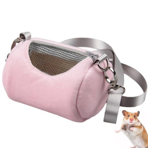 Netz-Tragetasche für Hamster: Entzückende tragbare Tasche mit Gurt, weich, niedlich, klassisches, einfaches Reißverschluss-Design für Mäuse und Kleintiere von YOFAPA