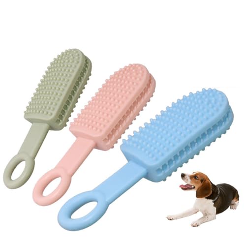 YOFAPA Gummi Puppy Molar Stick Spielzeug: tragbares, robustes, bissfestes kleines aggressives Kauen, waschbares Zahnspielzeug, Hundezahnbürste von YOFAPA