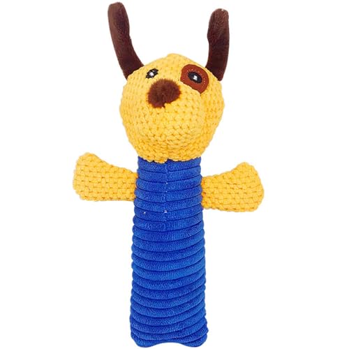 YOFAPA Weiches Plüsch-Haustierspielzeug für Welpen – lustiges quietschendes Kau-Cartoon-Spielzeug – ideal für Zahnen und Training interaktiven Spaß von YOFAPA