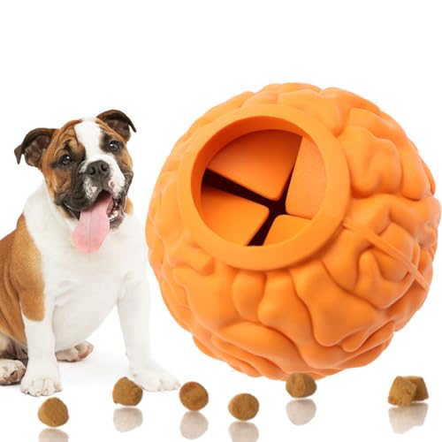 YOFAPA Welpen-Puzzle Plüschtier Haustier: leichter Gummi-Leckerli-Ball, Zahnbeißen, tragbar, interaktives Hundespielzeug, Zahn von YOFAPA