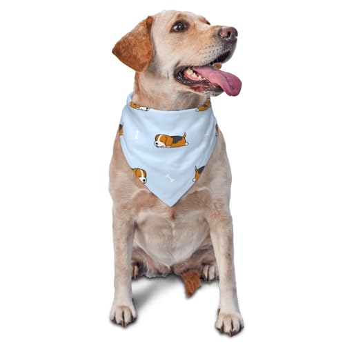Cartoon Haustier HundHund Bandanas Katze Welpen Schals Waschbar Pet Taschentuch von YOFIEN