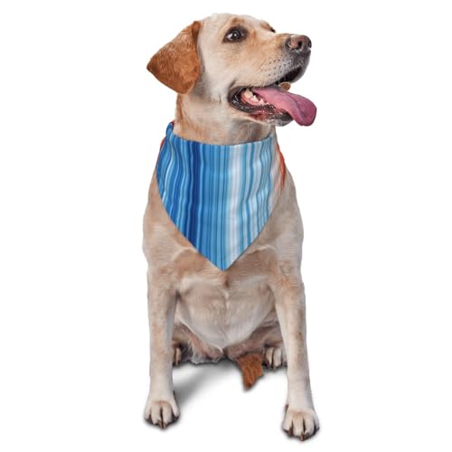 Climate StripesDog Bandanas Katze Welpen Schals Waschbar Haustier Taschentuch von YOFIEN