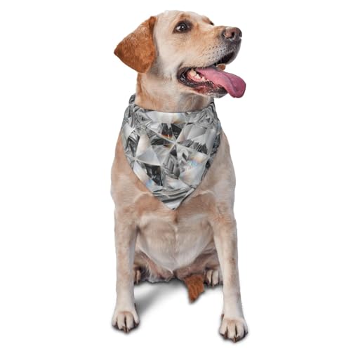 Diamant Textur Stil CrystalDog Bandanas Katze Welpen Schals Waschbar Pet Taschentuch von YOFIEN
