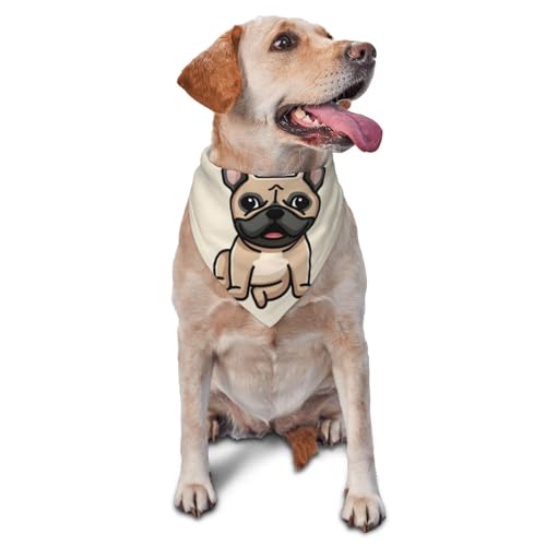 Französische BulldoggeHund Bandanas Katze Welpen Schals Waschbar Haustier Taschentuch von YOFIEN