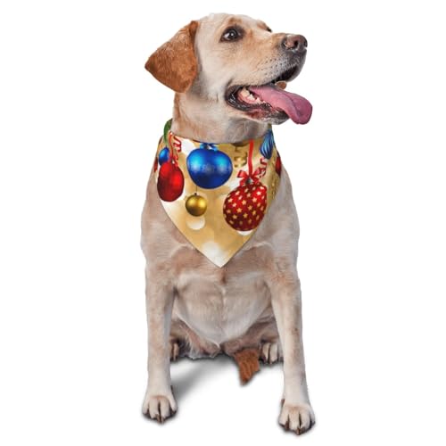 Frohe Weihnachten PrintedDog Bandanas Katze Welpen Schals Waschbar Pet Taschentuch von YOFIEN