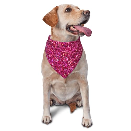 Glitzer und Funkelnde Textur, Hunde-Bandanas, Katzen- und Welpenschals, waschbares Haustier-Taschentuch von YOFIEN