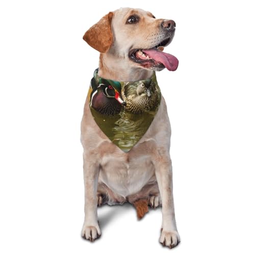Inländische Ente PrintedDog Bandanas Katze Welpen Schals Waschbar Pet Taschentuch von YOFIEN
