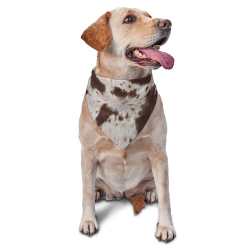 Kuh Rindsleder PrintDog Bandanas Katze Welpen Schals Waschbar Pet Taschentuch von YOFIEN