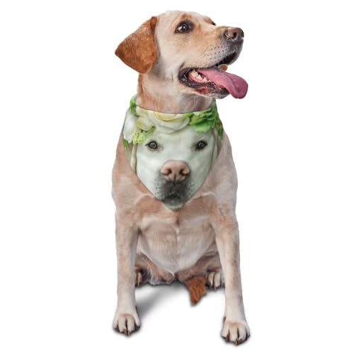 Lustige Labrador Retriever PuppyDog Bandanas Katze Welpen Schals Waschbar Pet Taschentuch von YOFIEN