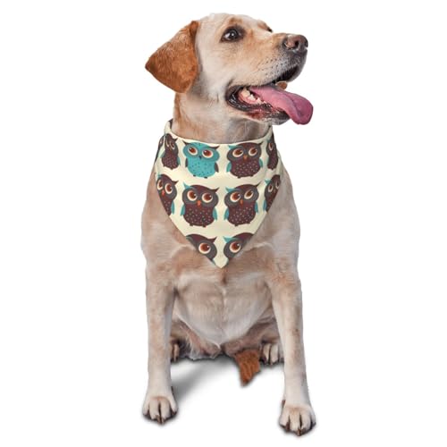 OwlDog Bandanas Katzenwelpenschals Waschbares Haustiertaschentuch von YOFIEN