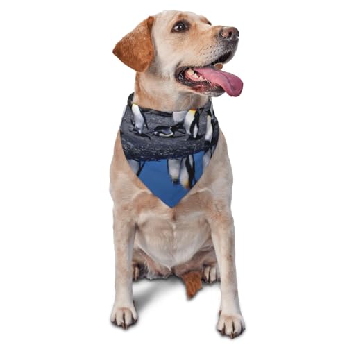 PenguinDog Bandanas Katzenwelpenschals Waschbares Haustiertaschentuch von YOFIEN