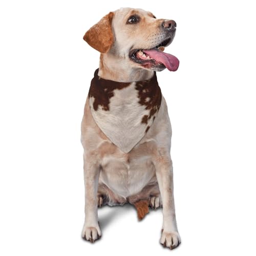 Rot Braun CowhideDog Bandanas Katze Welpen Schals Waschbar Pet Taschentuch von YOFIEN