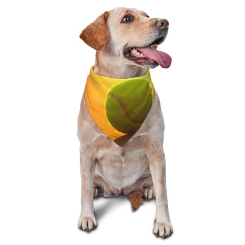 Tennisball-PrintDog Bandanas Katze Welpen Schals waschbar Haustier Taschentuch von YOFIEN