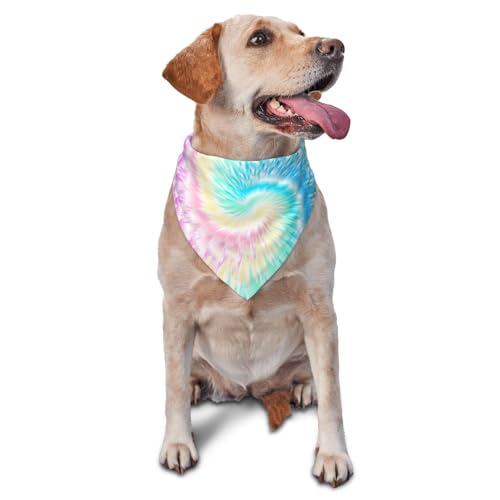 Tie DyeDog Bandanas Katze Welpen Schals Waschbar Haustier Taschentuch von YOFIEN