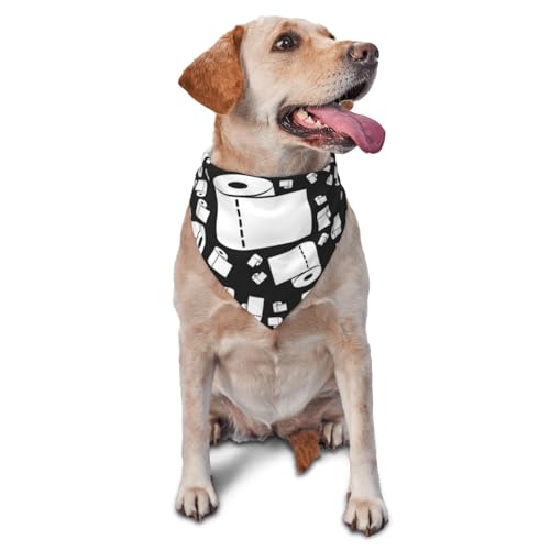 ToilettenpapierHunde-Bandanas Katzenwelpen-Schals Waschbares Haustier-Taschentuch von YOFIEN