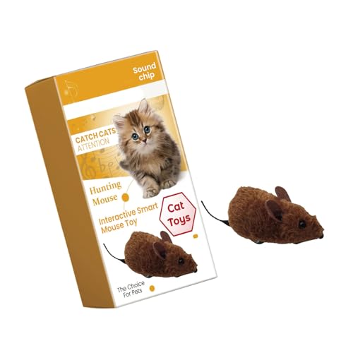 YOGOTEU Katzenspielzeug, realistisches Maus-Spielzeug für den Innenbereich, Katzenkratzer, quietschendes Geräusch, Katzenspielzeug, Ziehen und Zurückziehen, realistische Mausform, Spielzeug für den YOGOTEU Katzenspielzeug, realistisches Maus-Spielzeug für den Innenbereich, Katzenkratzer, quietschendes Geräusch, Katzenspielzeug, Ziehen und Zurückziehen, realistische Mausform, Spielzeug für den von YOGOTEU